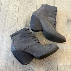 Blowfish Gray Ankle Booties